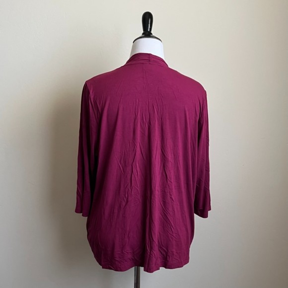 JJill Wearever Fuschia Pink Open Cardigan Size XL - Picture 2 of 8